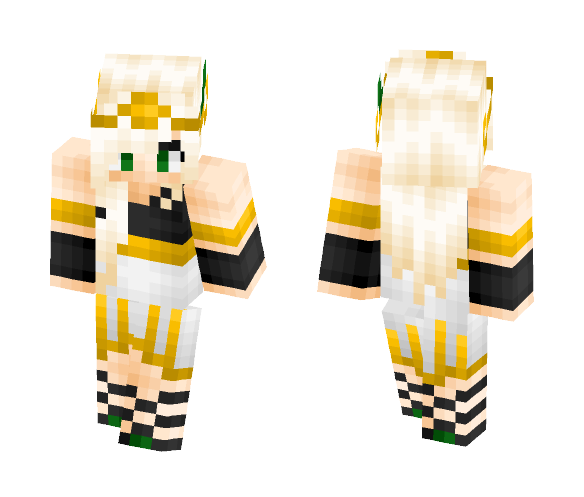 Golden Queen - Female Minecraft Skins - image 1