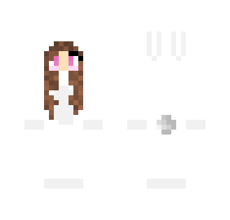 white bunny onesie girl