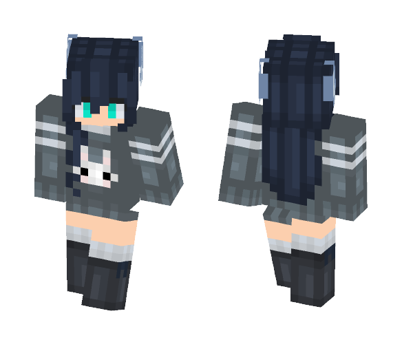 Download Free The Lonely but Strong Girl Skin for Minecraft image 1 The Lonely but Strong Girl - Girl Minecraft Skins - image 1