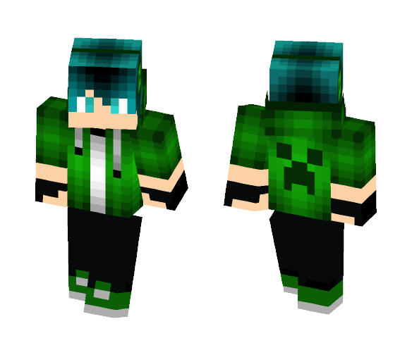 Creeper Hoodie Guy! - Male Minecraft Skins - image 1