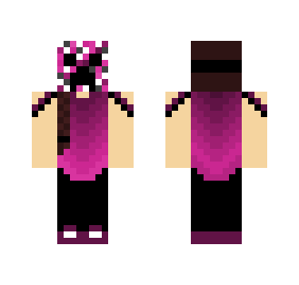 Pink creeper mask - Female Minecraft Skins - image 2