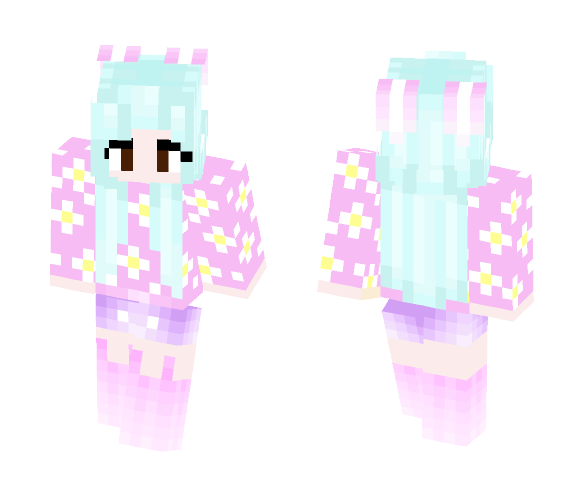 Download Free Kawaii Bunny Girl = w = Skin for Minecraft image 1 Kawaii Bunny Girl = w = - Girl Minecraft Skins - image 1