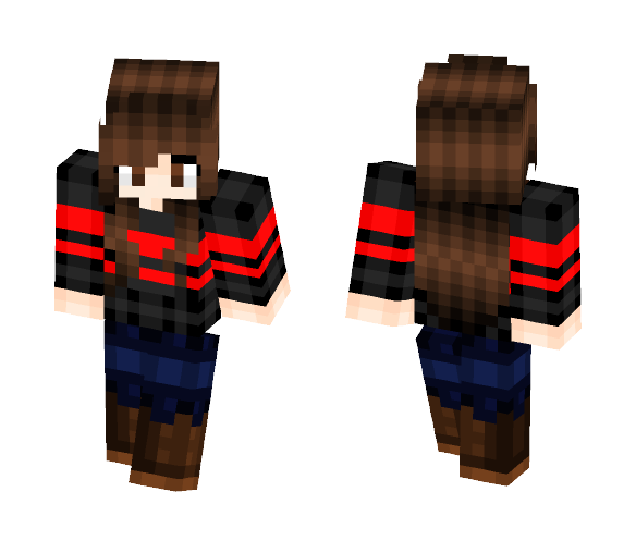 UF Frisk Skin For A Friend - Female Minecraft Skins - image 1