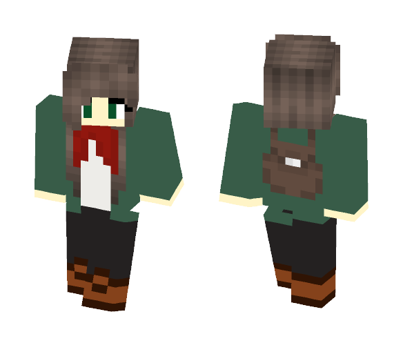 ~BackPack Girl~ - Female Minecraft Skins - image 1