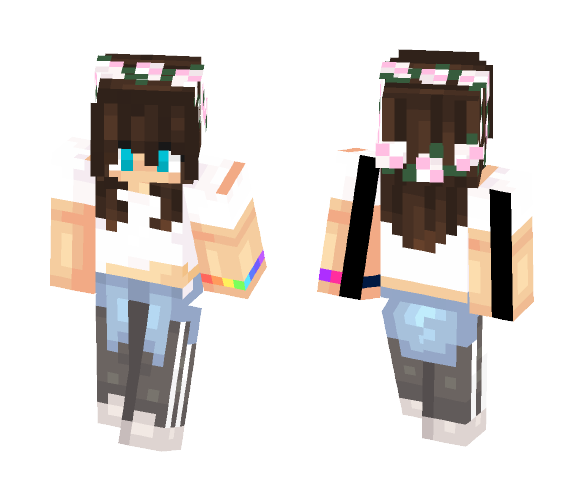 Download Free Back off~ Skin for Minecraft image 1 Back off~ - Female Minecraft Skins - image 1