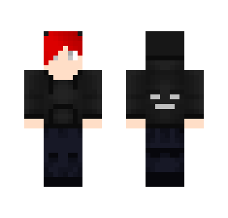 Boy with Red bangs and black hair