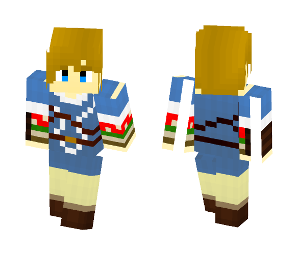 Link Form Zelda Breath of the wild - Male Minecraft Skins - image 1