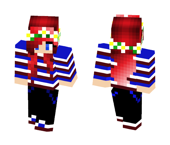 Download Free 4th of July girl Skin for Minecraft image 1 4th of July girl - Girl Minecraft Skins - image 1