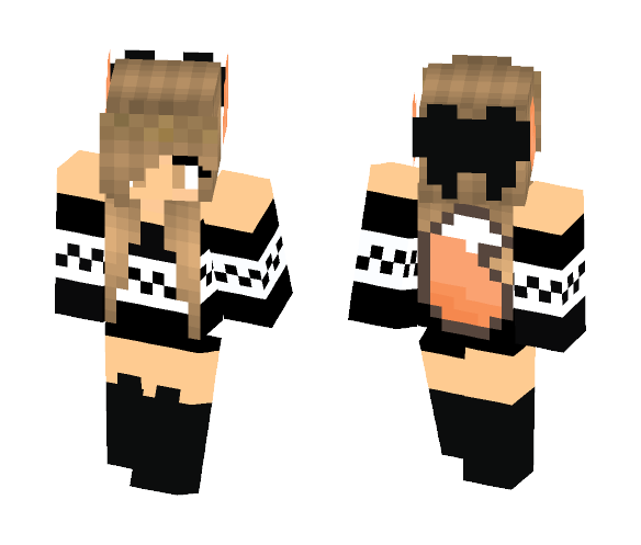 Download Free Me as a WereWolf- My Winter Skin Skin for Minecraft image 1 Me as a WereWolf- My Winter Skin - Female Minecraft Skins - image 1