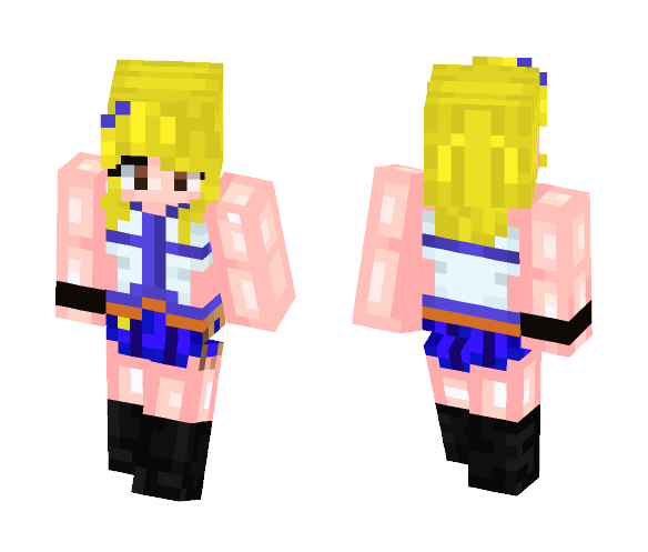 Download Free Lucy Heartfilia - Fairy Tail Skin for Minecraft image 1 Lucy Heartfilia - Fairy Tail - Female Minecraft Skins - image 1