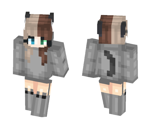 Gray Cat - Cat Minecraft Skins - image 1