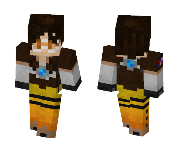 Tracer (Overwatch) - Female Minecraft Skins - image 1