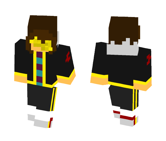 Flowerfell Frisk - Male Minecraft Skins - image 1
