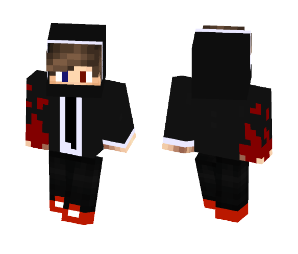 Boy with Red Power Hand - Boy Minecraft Skins - image 1