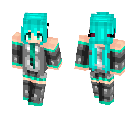 Hatsune Miku - Female Minecraft Skins - image 1
