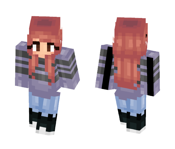 Purple & Gray -¤- ωιτhεℜ - Female Minecraft Skins - image 1