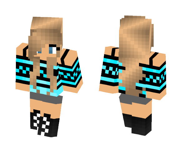 Download Free Summer Girl Skin for Minecraft image 1 Summer Girl - Girl Minecraft Skins - image 1