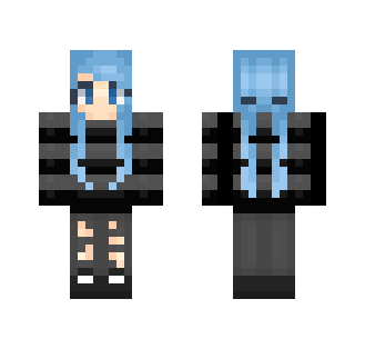 Blue n' Black - Female Minecraft Skins - image 2