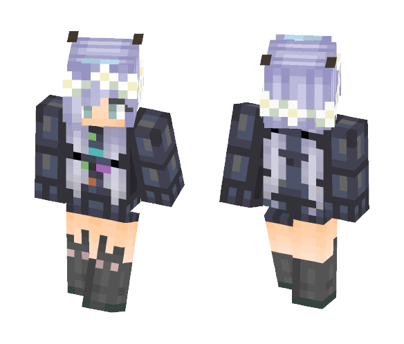 Download Free Girl with Flower crown for Dóri ^^ Skin for Minecraft image 1 Girl with Flower crown for Dóri ^^ - Flower Crown Minecraft Skins - image 1
