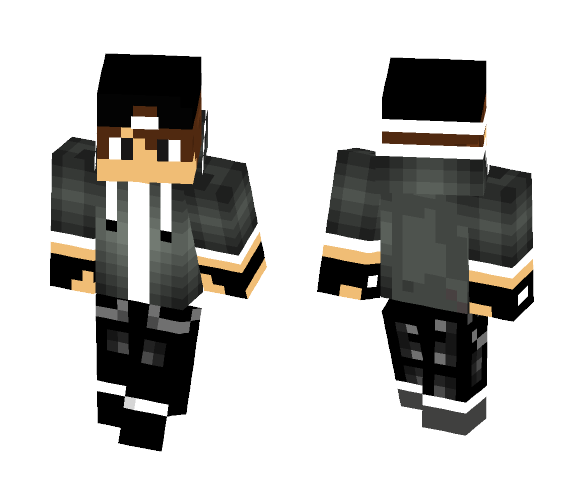 Download Boy with Black Hoodie and Hat Minecraft Skin for Free ...