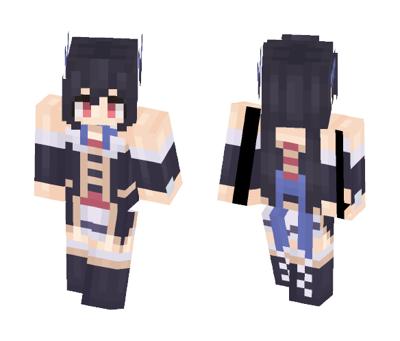 Noire - Hyperdimension Neptunia - Female Minecraft Skins - image 1