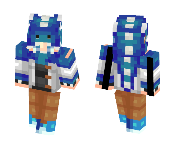 (Water Wyvern Slayer) - Male Minecraft Skins - image 1