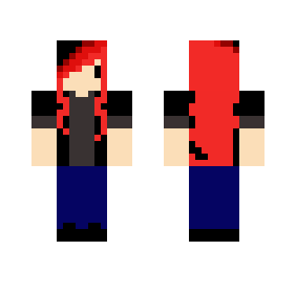 Teen Girl (red and black hair)