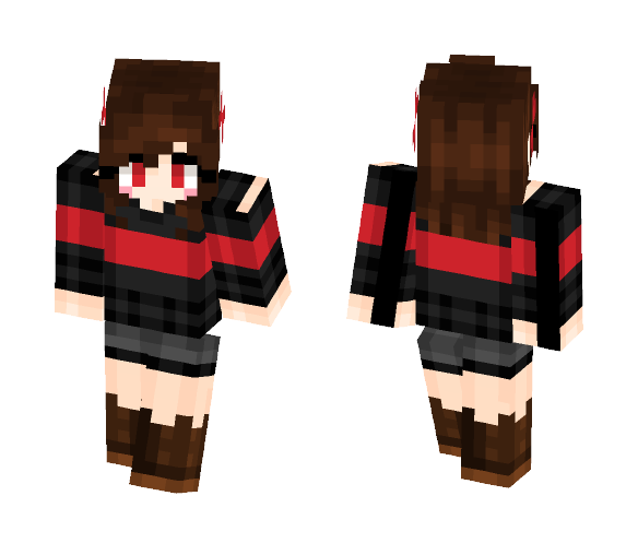 SwapFell Chara - Female Minecraft Skins - image 1