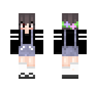 A little overall girl