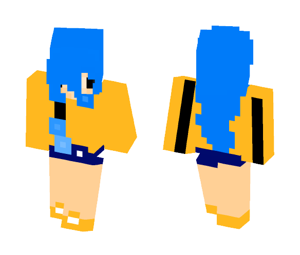 Blue Girl - Girl Minecraft Skins - image 1