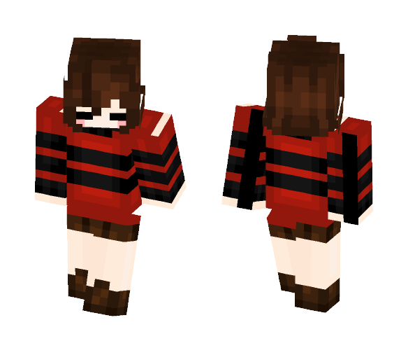 SwapFell Frisk - Female Minecraft Skins - image 1