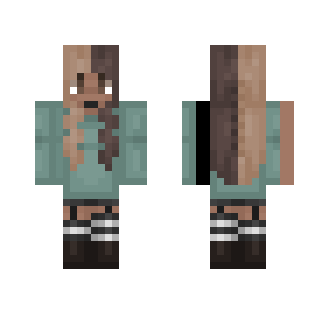 Teal is a nice colour - Female Minecraft Skins - image 2