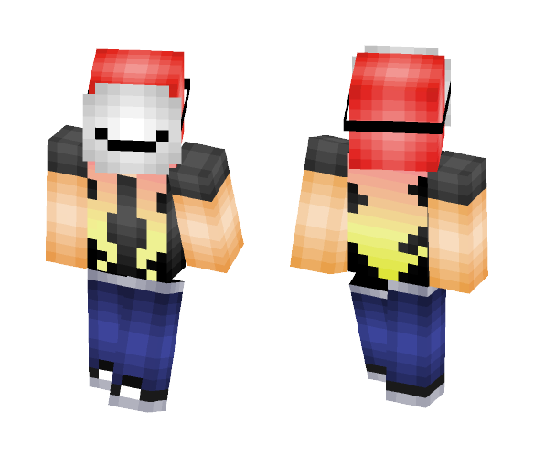Girl With Derp Mask - Girl Minecraft Skins - image 1