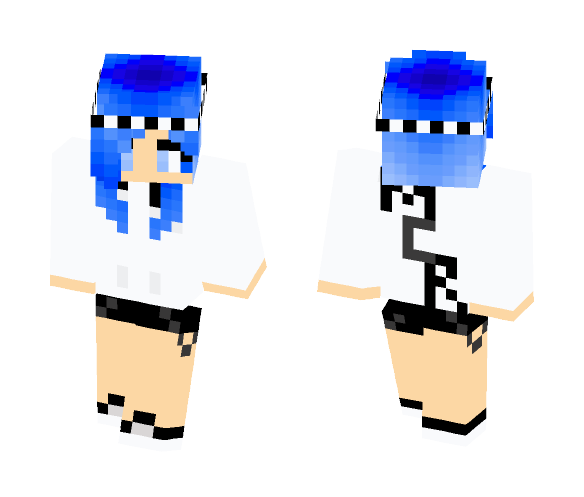 Download Free Lillith's MCR Hoodie ~Blue~ Skin for Minecraft image 1 Lillith's MCR Hoodie ~Blue~ - Female Minecraft Skins - image 1