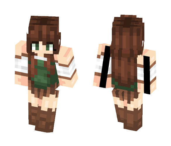 Download Free Medieval Warrior Girl Skin for Minecraft image 1 Medieval Warrior Girl - Girl Minecraft Skins - image 1