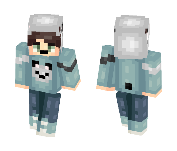 ~Blue Panda~ - Male Minecraft Skins - image 1
