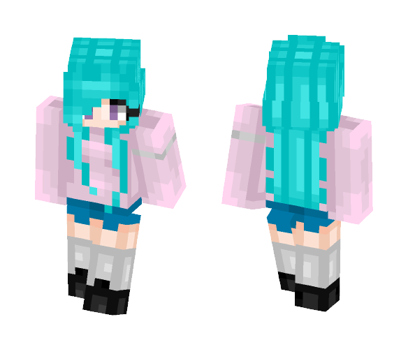 Pink Sweater - Female Minecraft Skins - image 1