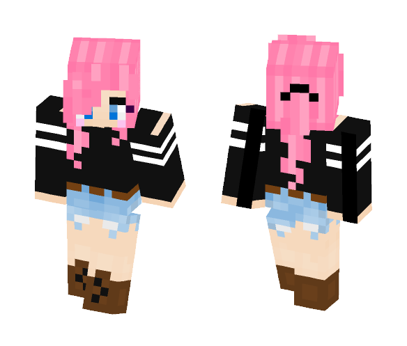 My OC & First Skin! ~Literally - Female Minecraft Skins - image 1