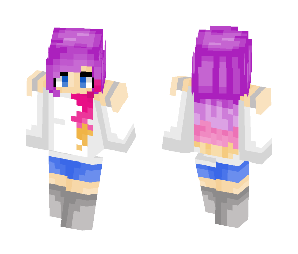 Sunset Summer - Female Minecraft Skins - image 1