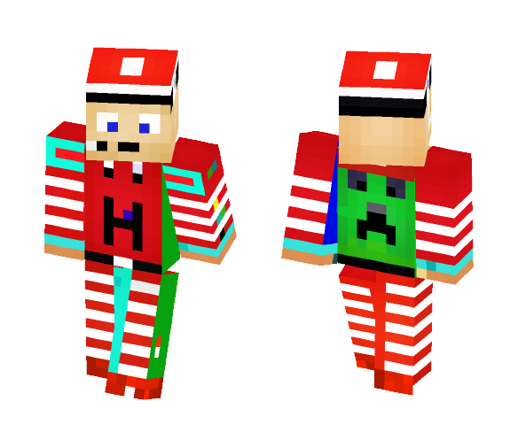 HazimGamer Xmas Edition Skin - Male Minecraft Skins - image 1