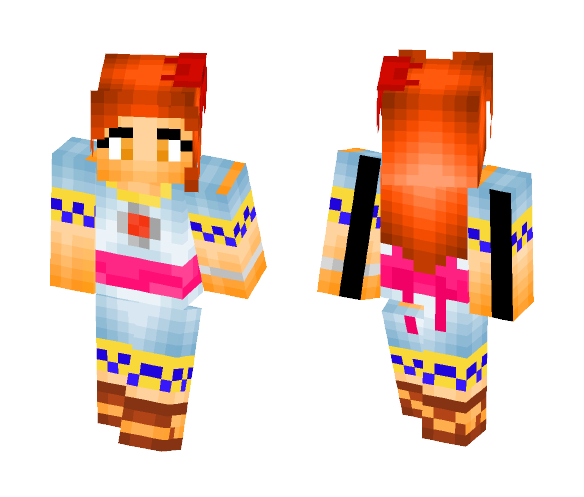 Download Free Marin Zelda Link's Awakening Skin for Minecraft image 1 Marin Zelda Link's Awakening - Female Minecraft Skins - image 1