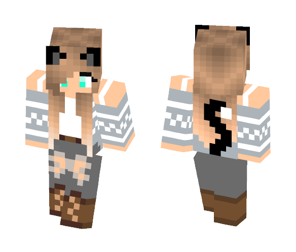 Cat girl - Cat Minecraft Skins - image 1