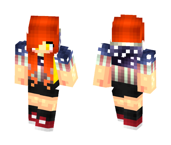 Download Free DollasticPlays 4th of july! Skin for Minecraft image 1 DollasticPlays 4th of july! - Female Minecraft Skins - image 1