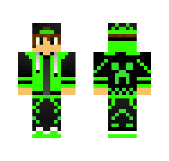 Green Creeper hoodie guy
