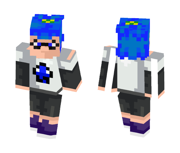 Boy Inkling From Splatoon - Boy Minecraft Skins - image 1