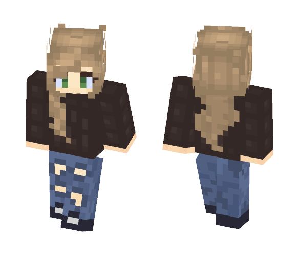 Download Free Girl with Woolly Jumper/Sweater Skin for Minecraft image 1 Girl with Woolly Jumper/Sweater - Girl Minecraft Skins - image 1