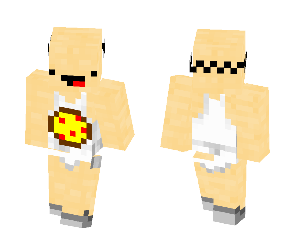 Download Free Give me Pizza Skin for Minecraft image 1 Give me Pizza - Male Minecraft Skins - image 1