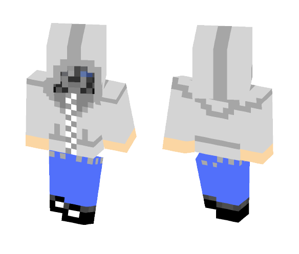 Download Free White Hoodie Corvo Skin for Minecraft image 1 White Hoodie Corvo - Male Minecraft Skins - image 1