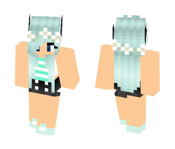 Download Free ★Nicole★ Wolf Girl ~ My OC Skin for Minecraft image 1 ★Nicole★ Wolf Girl ~ My OC - Girl Minecraft Skins - image 1