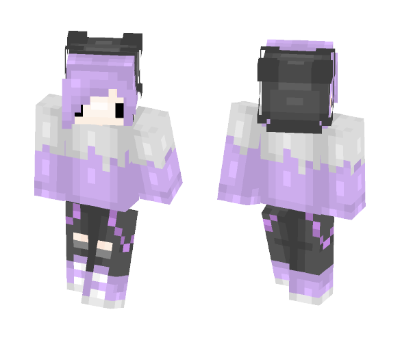 Pastel goth Elf (male alex) - Male Minecraft Skins - image 1